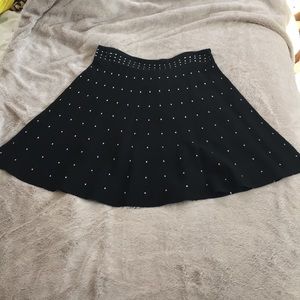 Max Studio Black Knit Skirt NWT